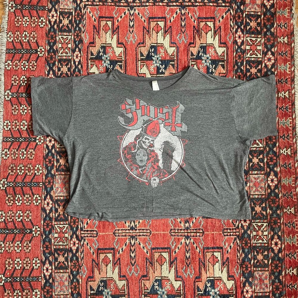 Ghost Band Tee Crop Top